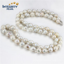 10-12mm AA Edison 36" Long Pearl Necklace White Hot Sale Pearl Necklace